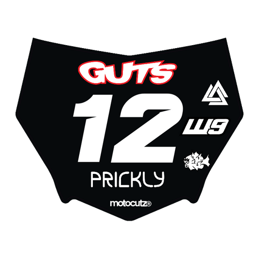 CUSTOM MOTOCUTZ FRONT PLATE DECAL