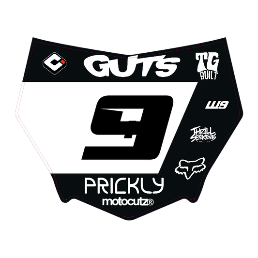 CUSTOM MOTOCUTZ FRONT PLATE DECAL