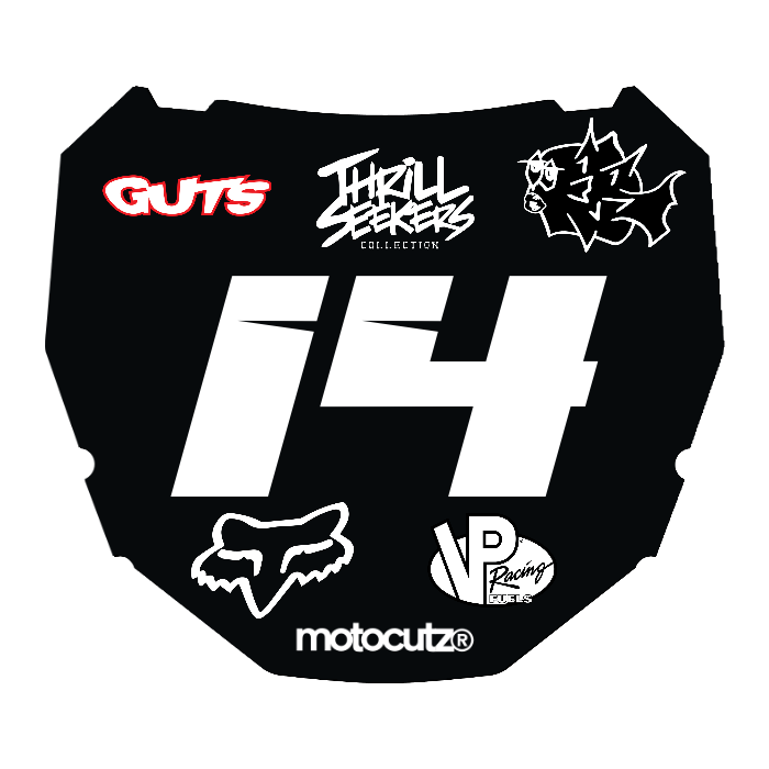 CUSTOM ODI NUMBER PLATE DECAL