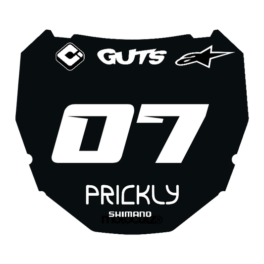 CUSTOM ODI NUMBER PLATE DECAL