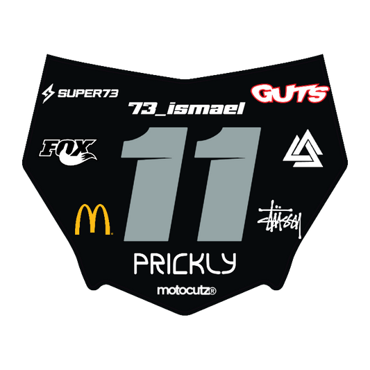 CUSTOM MOTOCUTZ FRONT PLATE DECAL