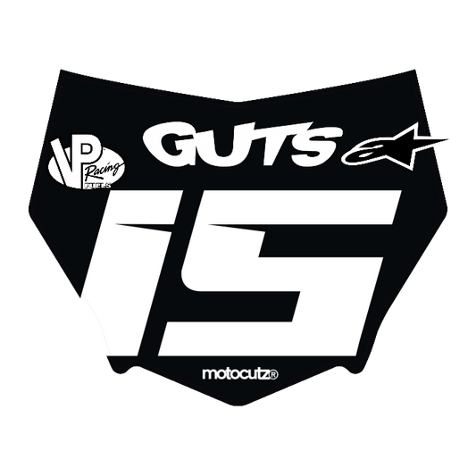CUSTOM MOTOCUTZ FRONT PLATE DECAL