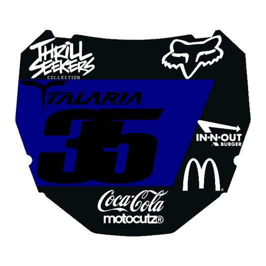 CUSTOM ODI NUMBER PLATE DECAL