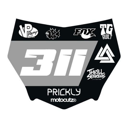 CUSTOM MOTOCUTZ FRONT PLATE DECAL