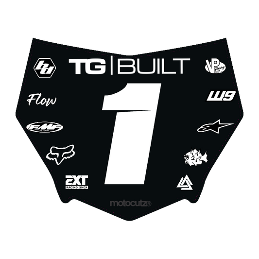 CUSTOM MOTOCUTZ FRONT PLATE DECAL