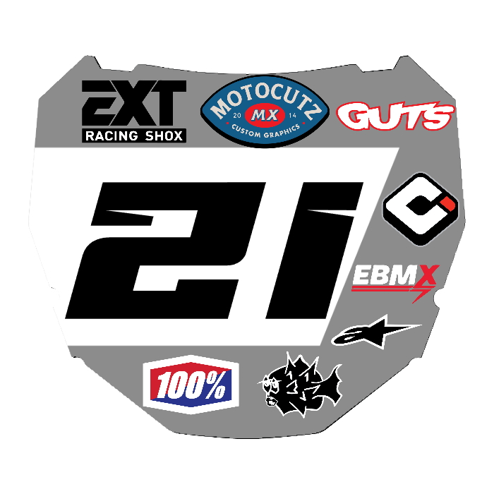 CUSTOM ODI NUMBER PLATE DECAL