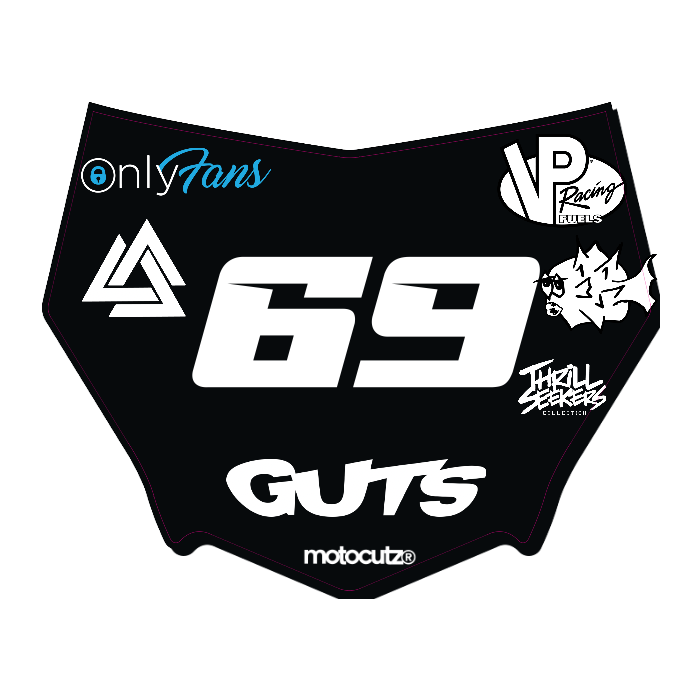 CUSTOM MOTOCUTZ FRONT PLATE DECAL