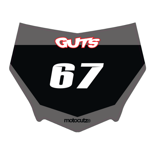 CUSTOM MOTOCUTZ FRONT PLATE DECAL