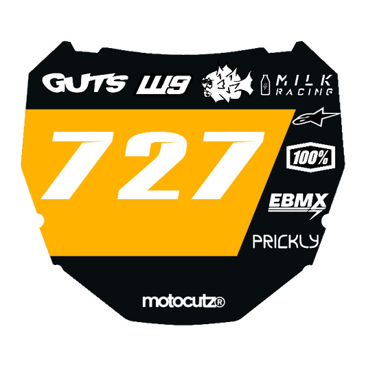 CUSTOM ODI NUMBER PLATE DECAL