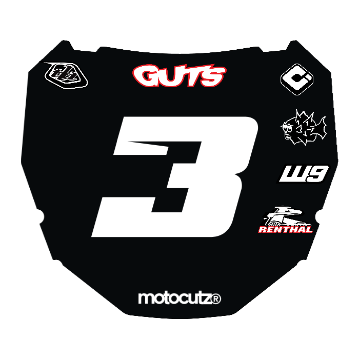 CUSTOM ODI NUMBER PLATE DECAL