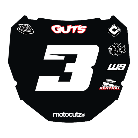 CUSTOM ODI NUMBER PLATE DECAL