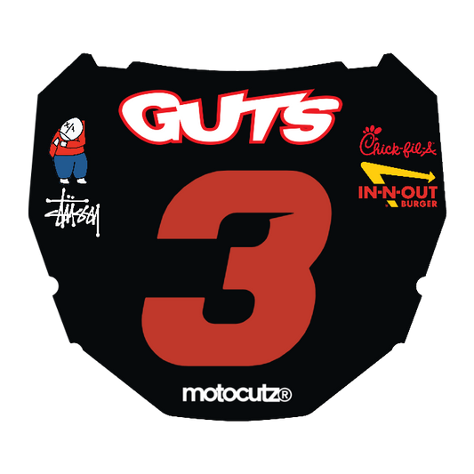 CUSTOM ODI NUMBER PLATE DECAL