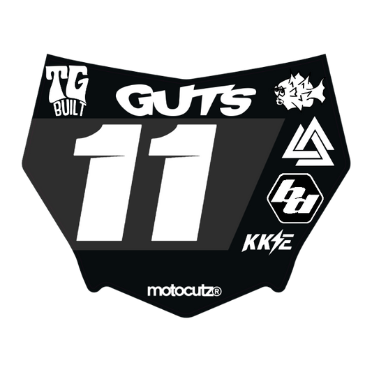 CUSTOM MOTOCUTZ FRONT PLATE DECAL