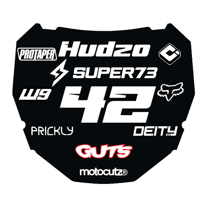 CUSTOM ODI NUMBER PLATE DECAL
