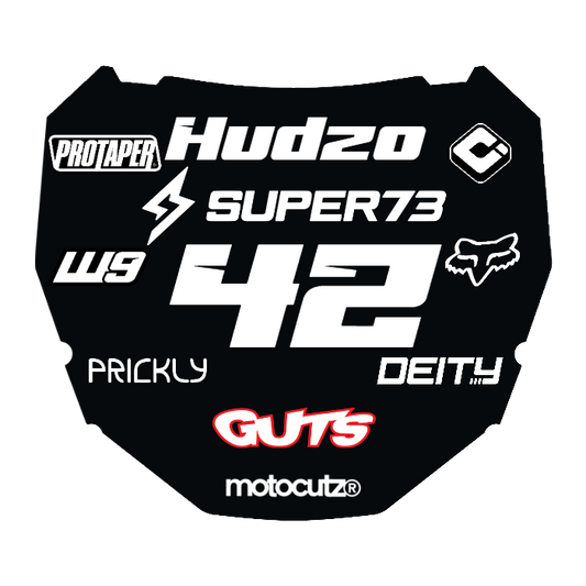 CUSTOM ODI NUMBER PLATE DECAL