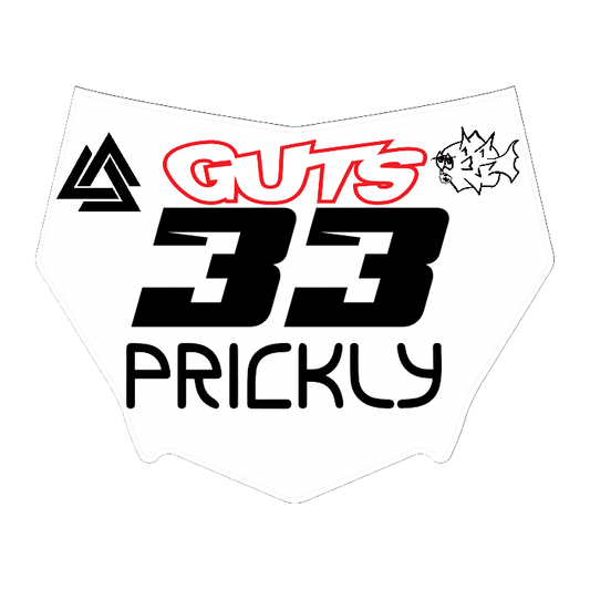 CUSTOM MOTOCUTZ FRONT PLATE DECAL