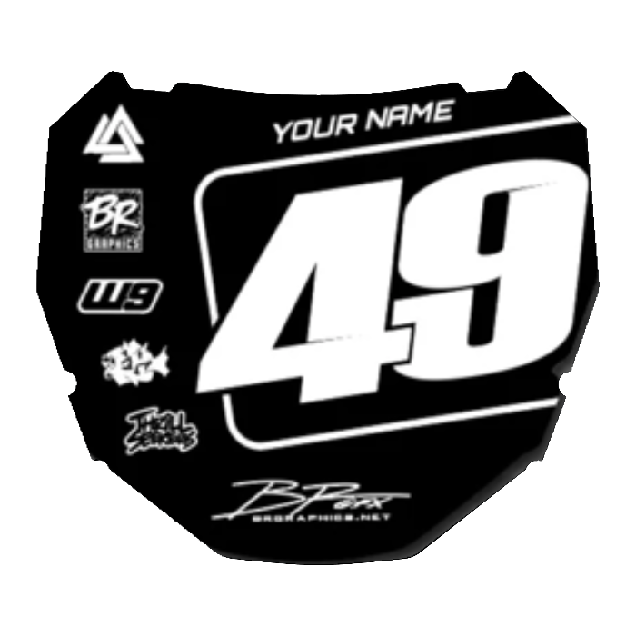 CUSTOM ODI NUMBER PLATE DECAL
