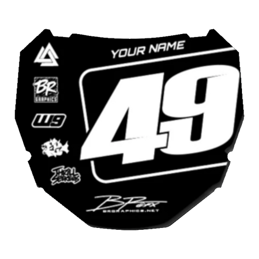 CUSTOM ODI NUMBER PLATE DECAL