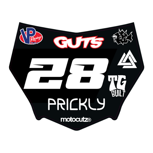 CUSTOM MOTOCUTZ FRONT PLATE DECAL