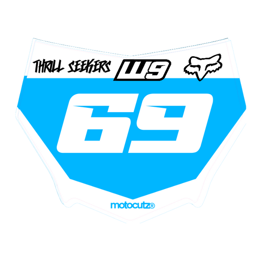 CUSTOM MOTOCUTZ FRONT PLATE DECAL