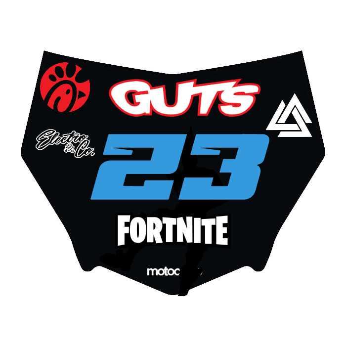 CUSTOM MOTOCUTZ FRONT PLATE DECAL