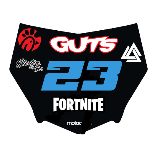 CUSTOM MOTOCUTZ FRONT PLATE DECAL