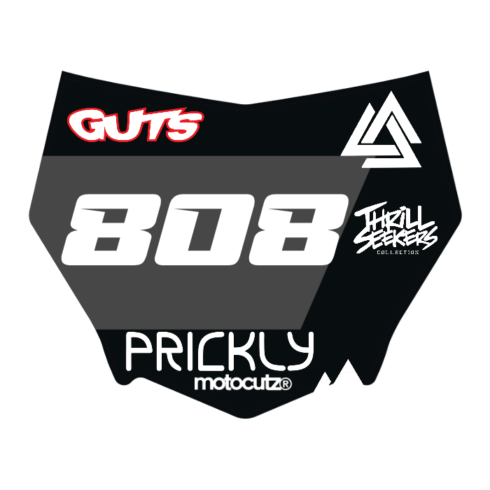 CUSTOM MOTOCUTZ FRONT PLATE DECAL