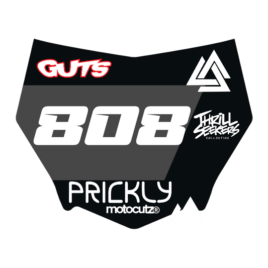 CUSTOM MOTOCUTZ FRONT PLATE DECAL