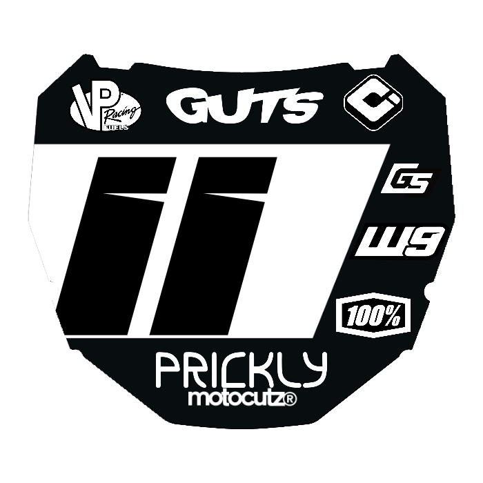 CUSTOM ODI NUMBER PLATE DECAL