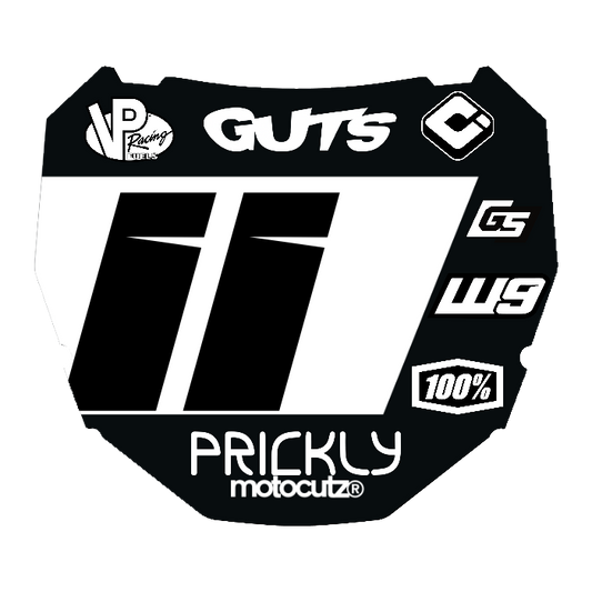 CUSTOM ODI NUMBER PLATE DECAL