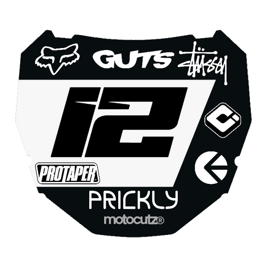 CUSTOM ODI NUMBER PLATE DECAL