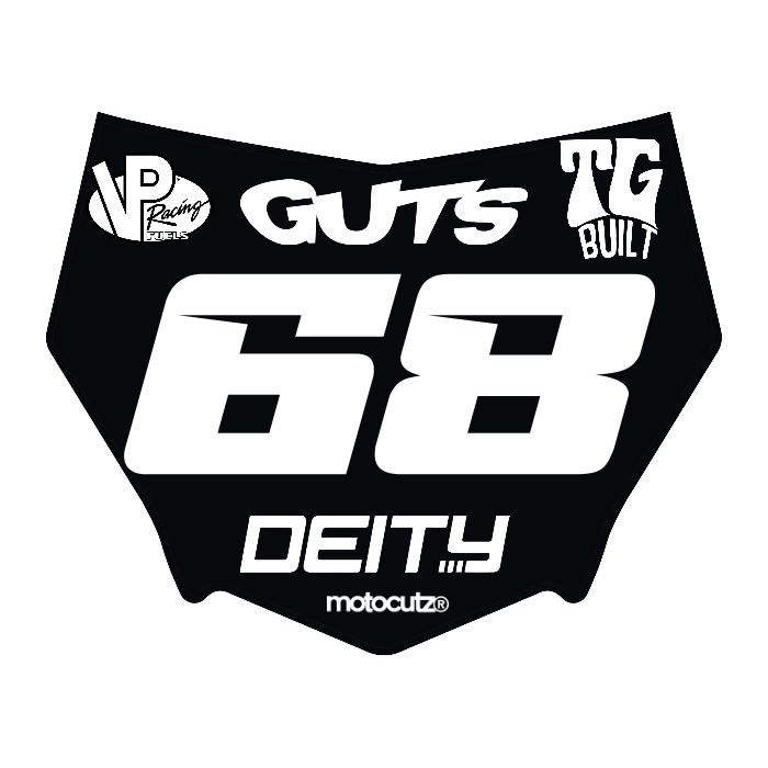 CUSTOM MOTOCUTZ FRONT PLATE DECAL