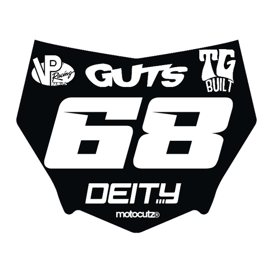 CUSTOM MOTOCUTZ FRONT PLATE DECAL