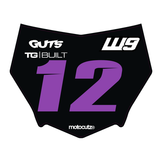 CUSTOM MOTOCUTZ FRONT PLATE DECAL