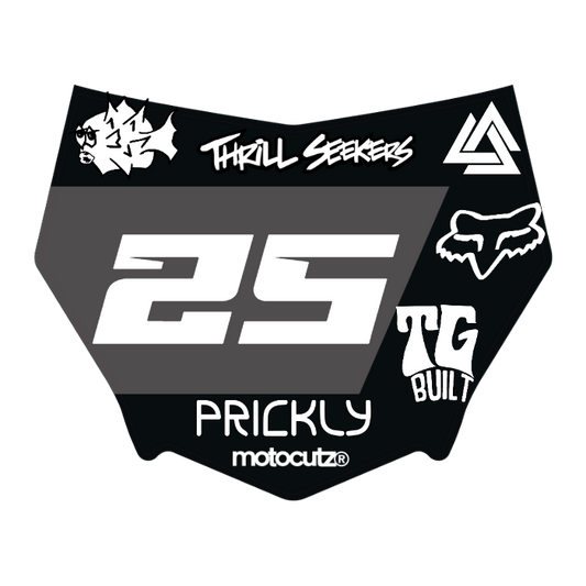 CUSTOM MOTOCUTZ FRONT PLATE DECAL