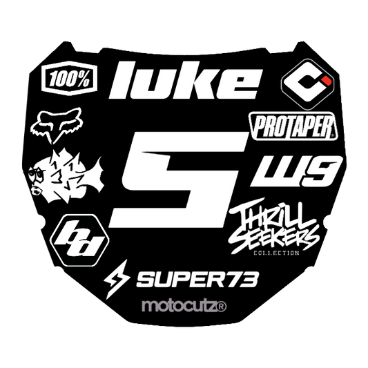 CUSTOM ODI NUMBER PLATE DECAL