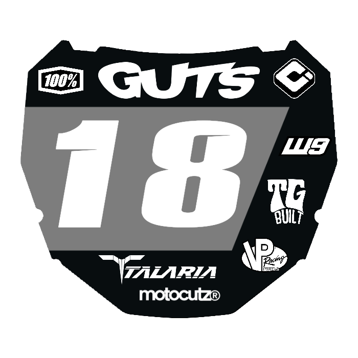 CUSTOM ODI NUMBER PLATE DECAL