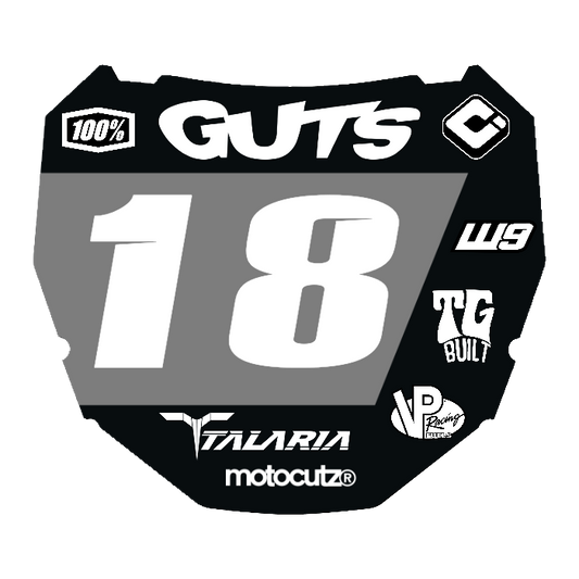 CUSTOM ODI NUMBER PLATE DECAL