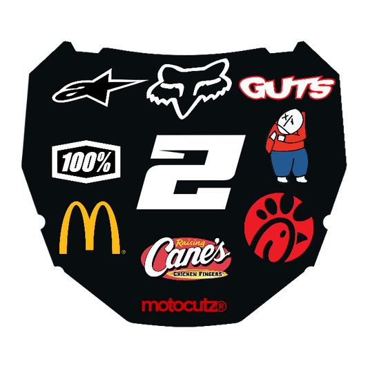 CUSTOM ODI NUMBER PLATE DECAL