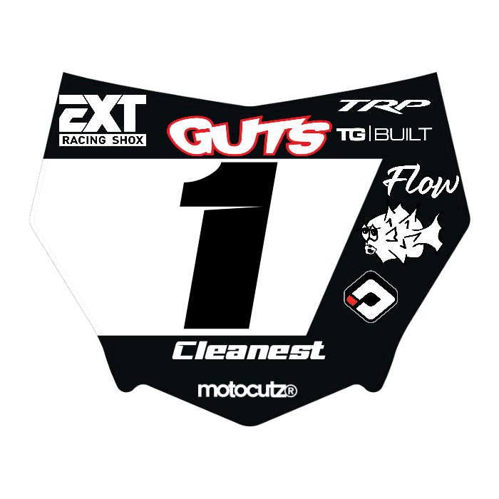 CUSTOM MOTOCUTZ FRONT PLATE DECAL