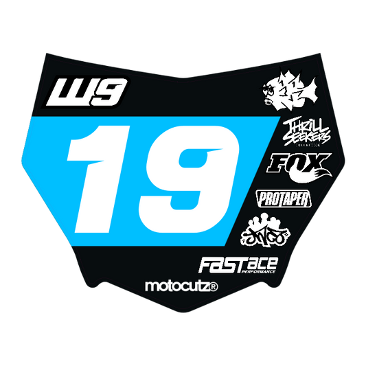 CUSTOM MOTOCUTZ FRONT PLATE DECAL