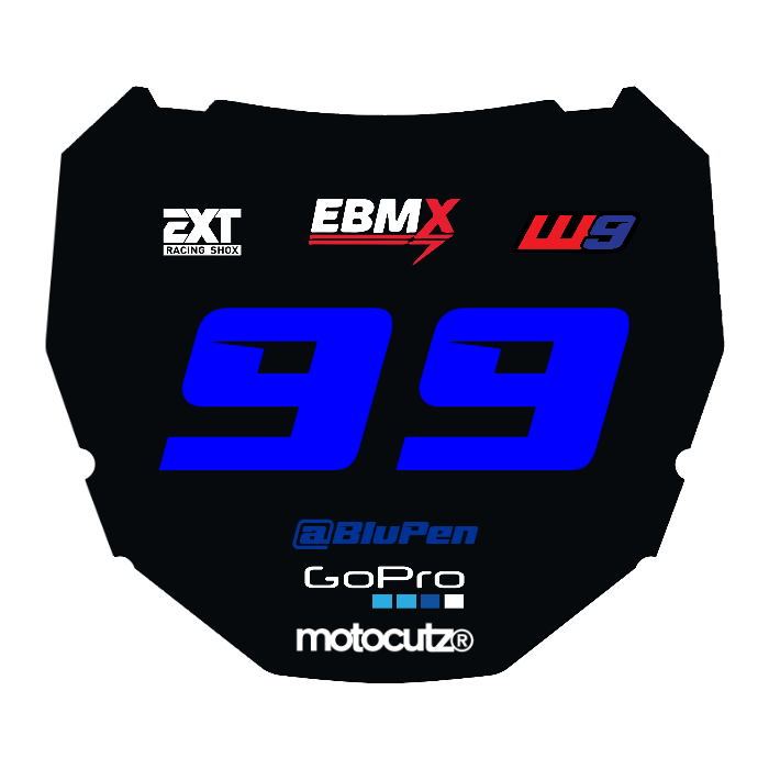 CUSTOM ODI NUMBER PLATE DECAL