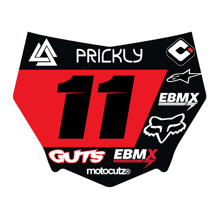 CUSTOM MOTOCUTZ FRONT PLATE DECAL