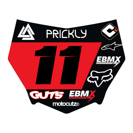 CUSTOM MOTOCUTZ FRONT PLATE DECAL