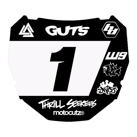 CUSTOM ODI NUMBER PLATE DECAL