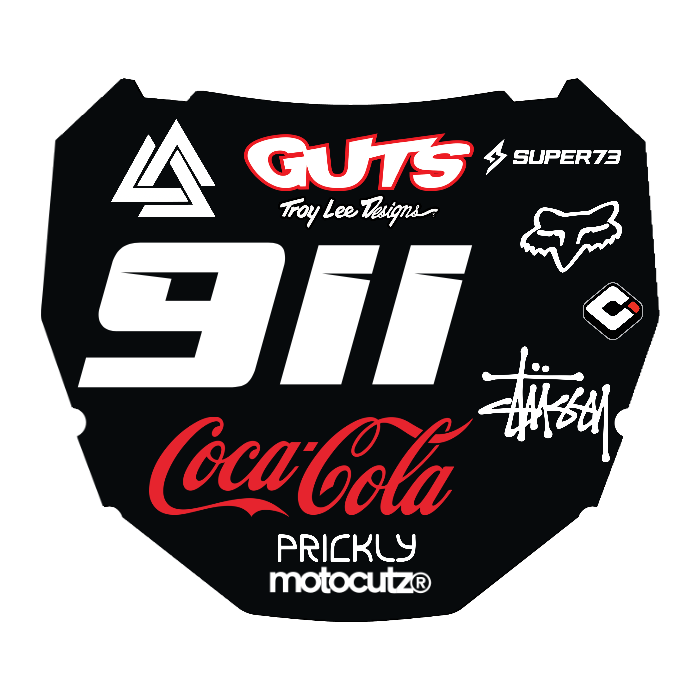 CUSTOM ODI NUMBER PLATE DECAL