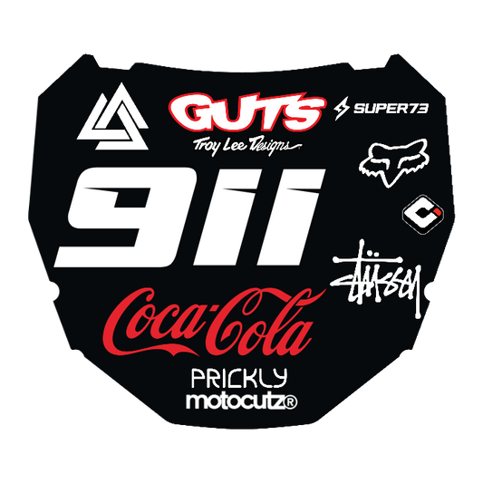 CUSTOM ODI NUMBER PLATE DECAL