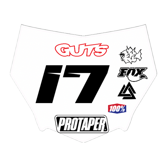 CUSTOM MOTOCUTZ FRONT PLATE DECAL