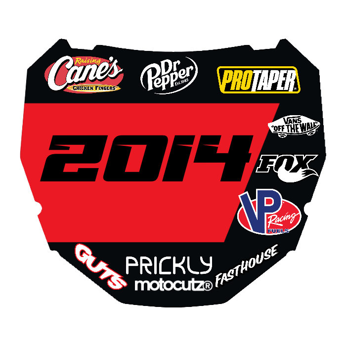 CUSTOM ODI NUMBER PLATE DECAL