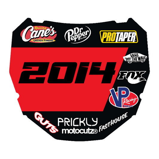 CUSTOM ODI NUMBER PLATE DECAL